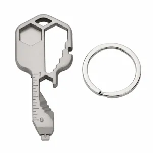 Stainless Steel Multifunctional Keychain Tool Portable Outdoor Emergency Key Ring Multi Tool Bottle Opener Pocket EDC