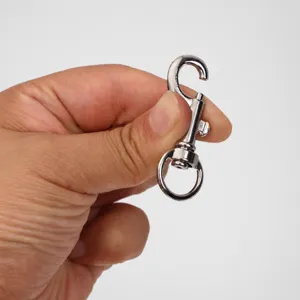 Moschettone girevole in lega di zinco guinzaglio per cani borsa ferramenta metallo clip