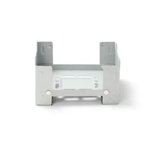 Réchaud de camping pliante portable, réchaud de poche en métal gris pour randonnée en plein air