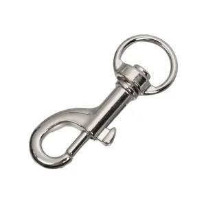 Moschettone girevole in lega di zinco argentato per borse e guinzagli per animali accessori