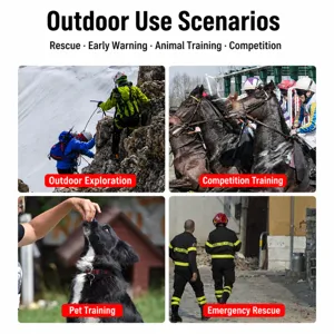 Stainless steel survival whistle double tube emergency gear for outdoor camping hiking keychain.