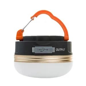 Tragbare LED Campinglaterne mit USB Ausgang, wiederaufladbare Mini Notfall Zeltleuchte fuer Outdoor.