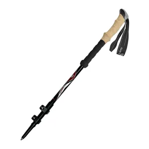 Ultra-light carbon fiber trekking pole telescopic hiking stick for outdoor mountaineering