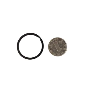 Anello chiave piatto nero durevole da 35mm in metallo per accessori di portachiavi fai da te