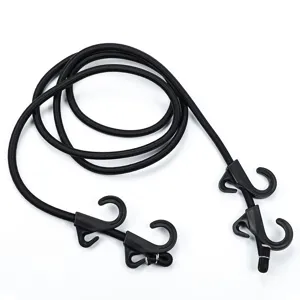 Outdoor Camping Tent Elastic Rope Hook Bungee Cord Adjustable Heavy Duty Multi Hook Strap For Canopy Luggage Binding