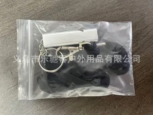 Metal survival whistle with lanyard outdoor emergency gear keychain whistle tool.