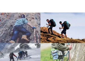 Heavy duty 7075 aluminum alloy carabiner detail view for outdoor rock climbing and hiking.