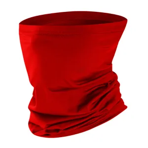 Red Sun Protection Face Mask Outdoor Cycling Neck Gaiter Breathable Headband Scarf