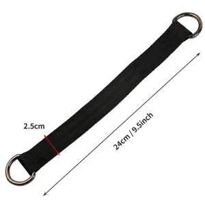 Outdoor swing hanging strap extension strap 24cm pull up bar strap with D-rings heavy duty