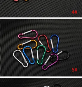 Aluminiumlegierung Outdoor Karabiner bunter Schnapphaken Taschen Zubehör Angelgerät Haken