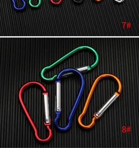 Aluminium Legierung Outdoor Karabiner Haken Camping Ausrüstung Verbindung Ring Klemme 8
