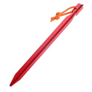 Picchetto da tenda triangolare in lega di alluminio con corda riflettente campeggio principale