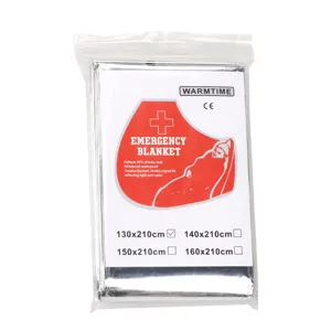 Outdoor survival emergency thermal blanket double-sided silver sun protection camping gear
