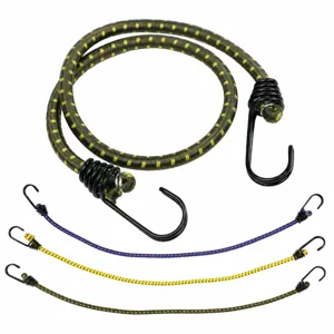 Corda Elastica per Tenda da Campeggio All'Aperto Cinturino per Bagagli Con Doppi Ganci in Metallo Telone Antivento Fissaggio Corda Elastica