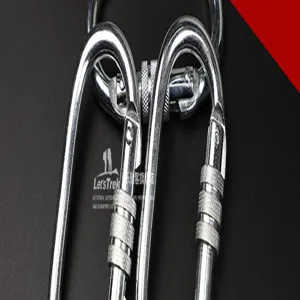 O-förmiger Schraubkarabiner Klettern Outdoor Bergsteigen Abseilen Verbindungring leichtgewicht