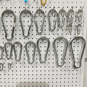 Verzinkter Eisen Outdoor Karabiner schwere Last Schnapphaken Klettersicherungsring