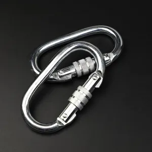 O-Form Karabiner Haken Schwerlast Klettern Clip Leicht Outdoor Sicherheit Ring