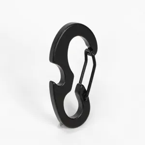 Aluminum Carabiner D Ring Keychain Multi Tool Metal Spring Snap Hook Bottle Opener For Outdoor Hiking Camping EDC Gear