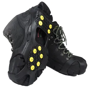 Outdoor climbing camping non-slip 10-stud ice cleats winter snow anti-fall shoe covers spikes