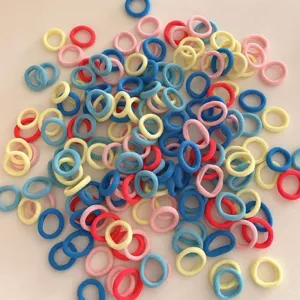 Colorful high-elasticity hair ties for kids, soft no-damage seamless bands for girls