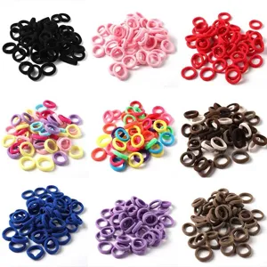 Griglia di elastici per capelli colorati da 2cm in vari colori a tinta unita