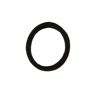 Semplice elastico per capelli nero da 2 cm in morbida spugna per bambine e bimbi.