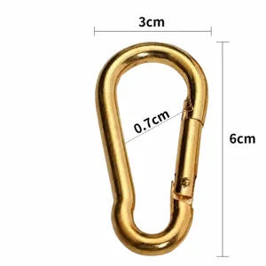 Golden karabinerhaken federhaken klettersteig schnapphaken metall outdoor zubehoer