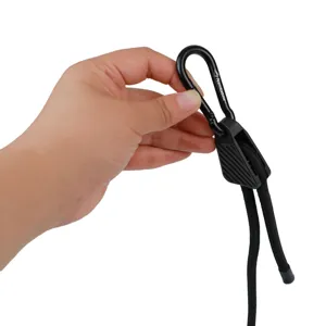 Outdoor Kamperen Elastische Bagageriem Verstelbaar Bungee Koord Met Kunststof Gesp En Metalen Haak Voor Ladingbevestiging