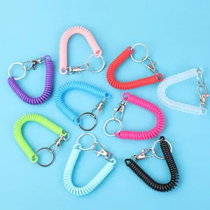 Portachiavi A Spirale In Plastica Colorata Anello Chiavi Cavo Telefono