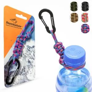 Outdoor paracord waterfles houder riem met karabijnhaak duurzame camping riem