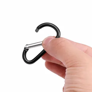 No.5 Outdoor Aluminum Alloy Carabiner D-Shaped Lightweight Hiking Snap Hook Camping Gear