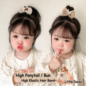 Lot de chouchous à nœuds et fleurs pour petites filles haute élasticité très mignons