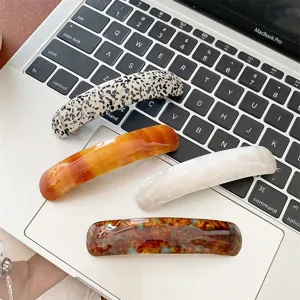 Elegant Acetate Hair Clip French Style Spring Barrette Vintage Tortoise Shell Marble Pattern Large Hair Accessories For Women