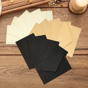 Sobres Vintage de Papel Kraft Minimalista Estilo Occidental Para Invitaciones Boda Fiesta Tarjetas de Felicitación Portatarjetas