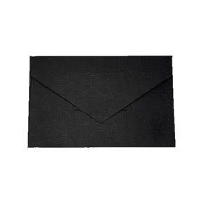 Sobre negro vintage de alta calidad estilo occidental para invitaciones elegantes