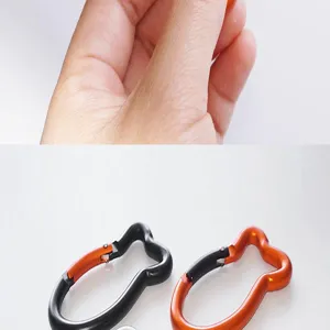 Fischförmiger Aluminium-Karabiner, leichten Outdoor-Kletter-Schnapphaken für den täglichen Gebrauch.