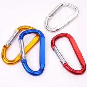 Grand mousqueton en alliage d'aluminium pour camping en plein air et accessoires de sac.