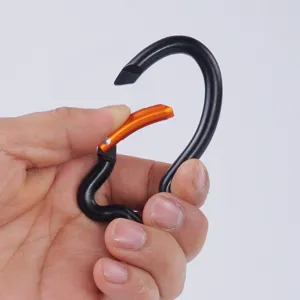 Aluminium Legierung Fisch Karabiner Outdoor Camping Schnapphaken leichter Clip für Rucksack