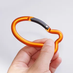 Leichter fischförmiger Aluminium Karabiner Haken Outdoor Snap Clip für Rucksack design
