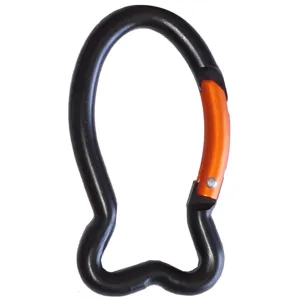 Fischförmiger Aluminium Karabiner Haken, leichtes Outdoor Kletter Zubehör für Rucksack