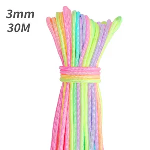 Nylon Paracord Craft Cord For DIY Bracelet Making Handcrafted Weaving Thread Multi Color Cord Multi Purpose Craft Cord