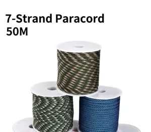7-Kern Paracord 50M Outdoor Camping Overleving Gevlochten Touw Multifunctioneel Koord