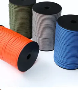 550 paracord 9-core outdoor survival camping utility rope on spools, multi-color view