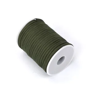 Bobina paracord 7 fili 30m 4mm Verde Militare Corda per tenda Fai da te Tessitura Vista Principale