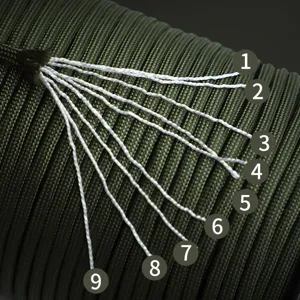 550 9-Core Paracord Military Survival Camping Rope Heavy Duty Outdoor Utility Cord 100M