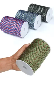 100m 7-strand outdoor paracord 4mm survival bracelet weaving rope military camouflage line