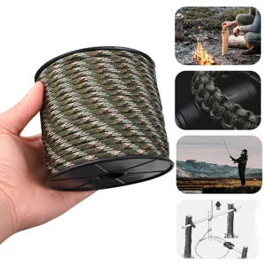 100M 12-Kern Outdoor Survival Paracord Multifunctioneel Camouflage Touw voor Camping Hiken