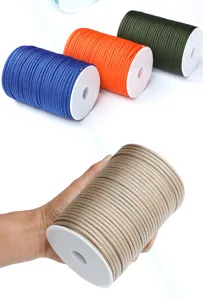 Detailed close-up view showing durable outdoor 7-core paracord spools in multiple colors.