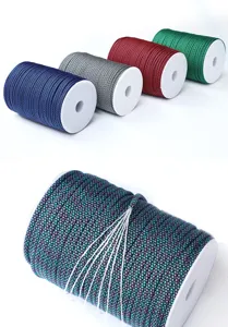 4mm 7-strand outdoor paracord detail, high-strength nylon survival weaving rope for bracelets.