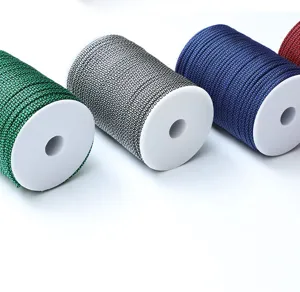 Outdoor 7-core paracord 4mm diameter survival bracelet weaving rope multi-color spools display